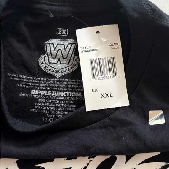Ripple Junction Black Short Sleeve Tee Hulk Hogan - Picture 4 of 4